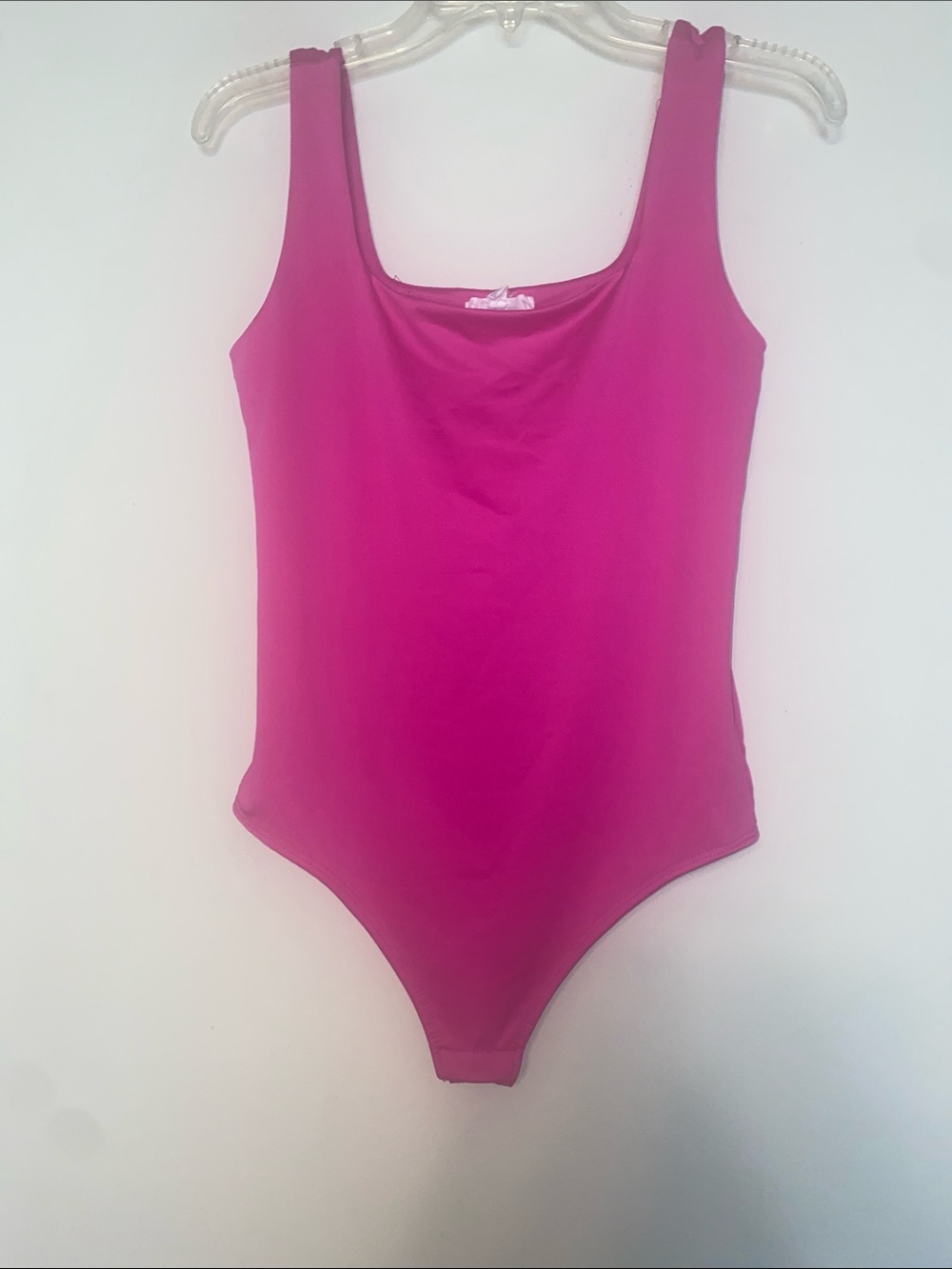 Fuchsia Scoop Neck Bodysuit